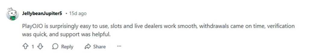 Player review screen